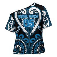 Custom Aotearoa Ngati Kahungunu Cross Shoulder Shirt Maori Tribal Pattern