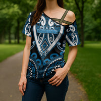 Custom Aotearoa Ngati Kahungunu Cross Shoulder Shirt Maori Tribal Pattern