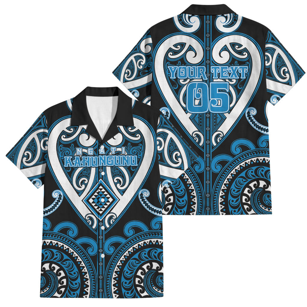 Custom Aotearoa Ngati Kahungunu Family Matching Puletasi and Hawaiian Shirt Maori Tribal Pattern