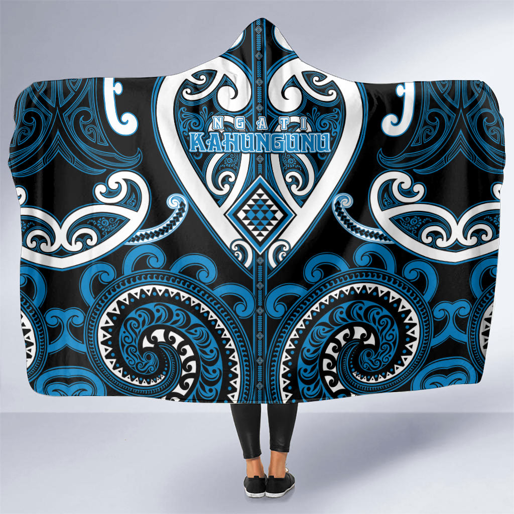 Aotearoa Ngati Kahungunu Hooded Blanket Maori Tribal Pattern