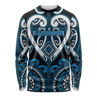 Custom Aotearoa Ngati Kahungunu Long Sleeve Shirt Maori Tribal Pattern