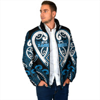 Custom Aotearoa Ngati Kahungunu Padded Jacket Maori Tribal Pattern