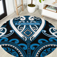 Aotearoa Ngati Kahungunu Round Carpet Maori Tribal Pattern