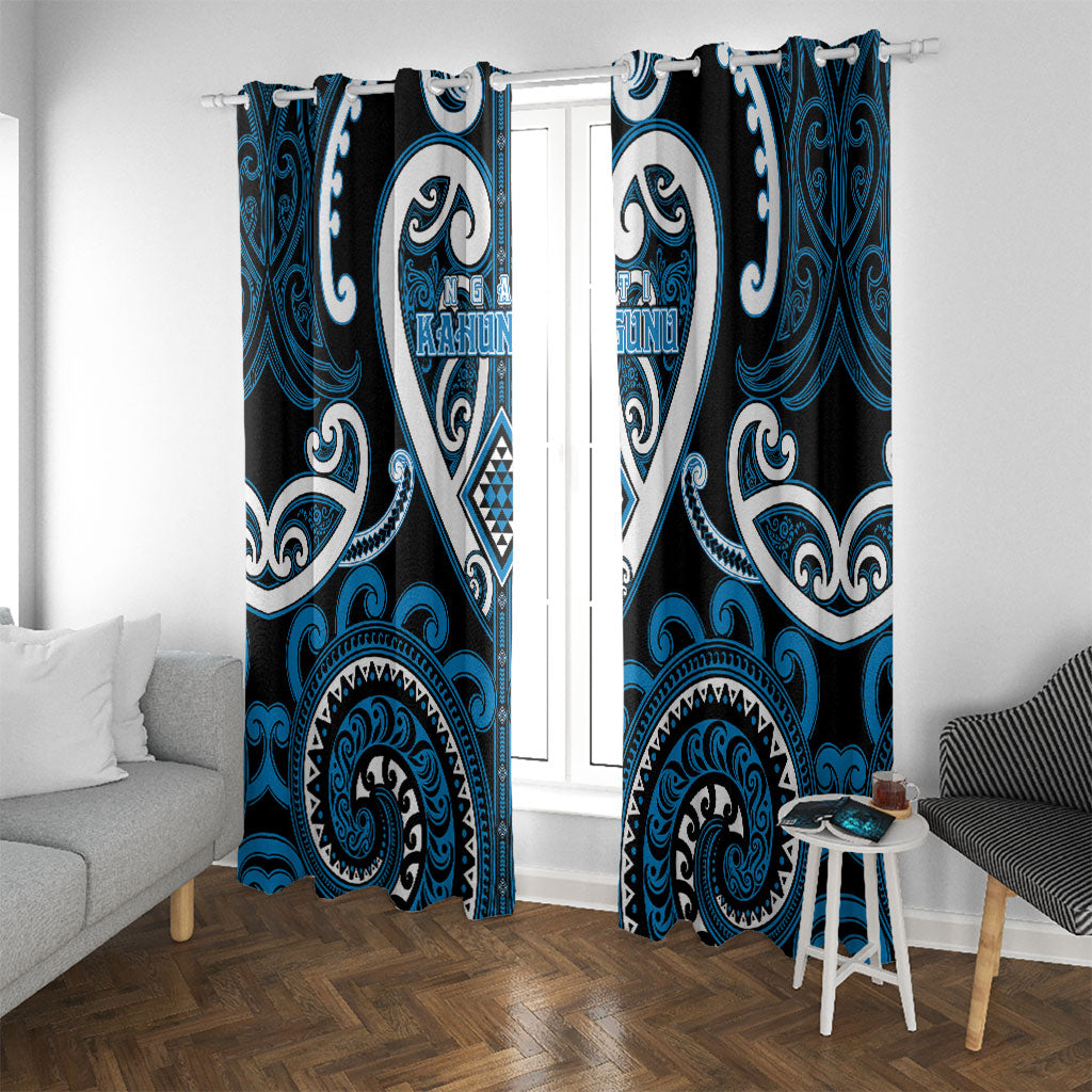 Aotearoa Ngati Kahungunu Window Curtain Maori Tribal Pattern