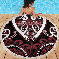 Aotearoa Te Arawa Beach Blanket Maori Tribal Pattern
