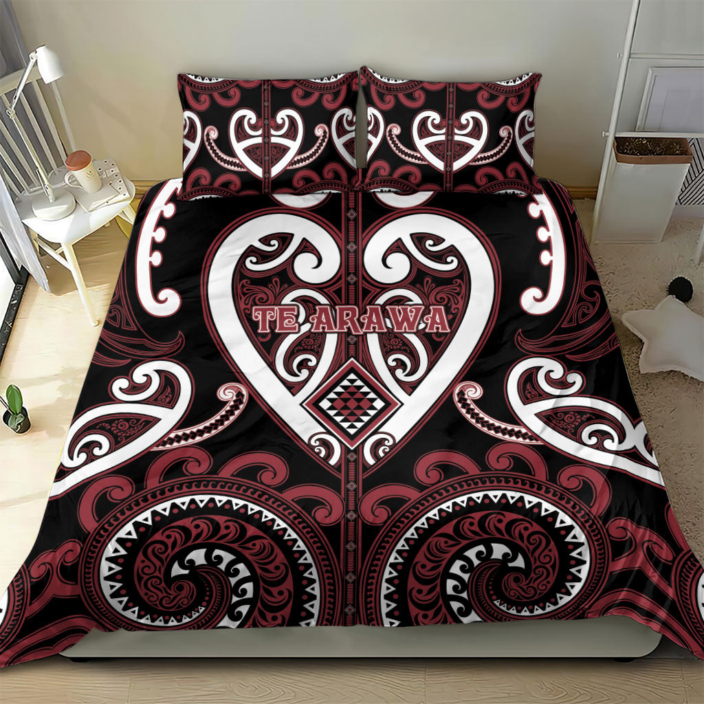 Aotearoa Te Arawa Bedding Set Maori Tribal Pattern