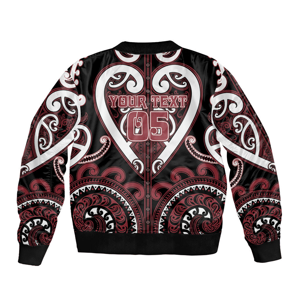 Custom Aotearoa Te Arawa Bomber Jacket Maori Tribal Pattern