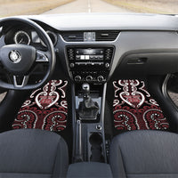 Custom Aotearoa Te Arawa Car Mats Maori Tribal Pattern