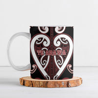 Custom Aotearoa Te Arawa Ceramic Mug Maori Tribal Pattern