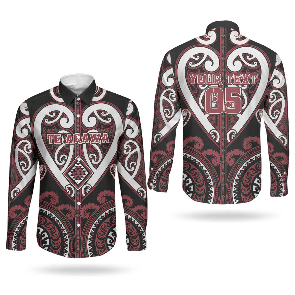 Custom Aotearoa Te Arawa Couples Matching Short Sleeve Bodycon Dress and Long Sleeve Button Shirt Maori Tribal Pattern