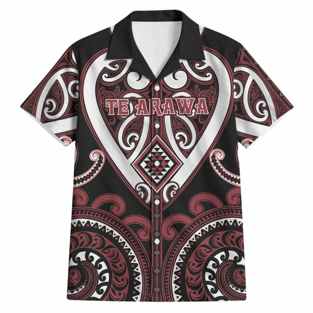 Custom Aotearoa Te Arawa Hawaiian Shirt Maori Tribal Pattern