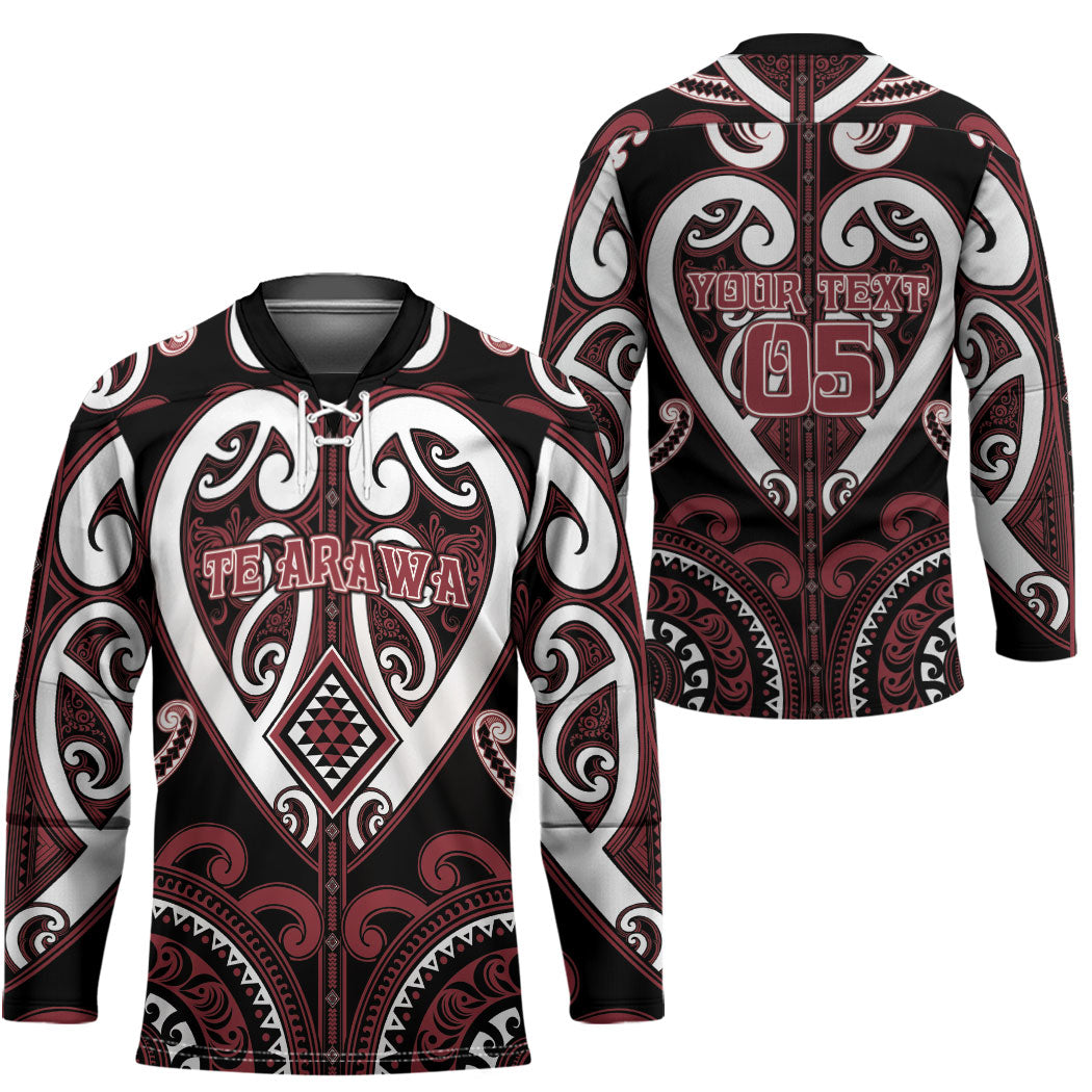 Custom Aotearoa Te Arawa Hockey Jersey Maori Tribal Pattern