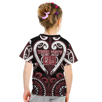 Custom Aotearoa Te Arawa Kid T Shirt Maori Tribal Pattern