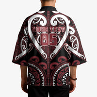 Custom Aotearoa Te Arawa Kimono Maori Tribal Pattern