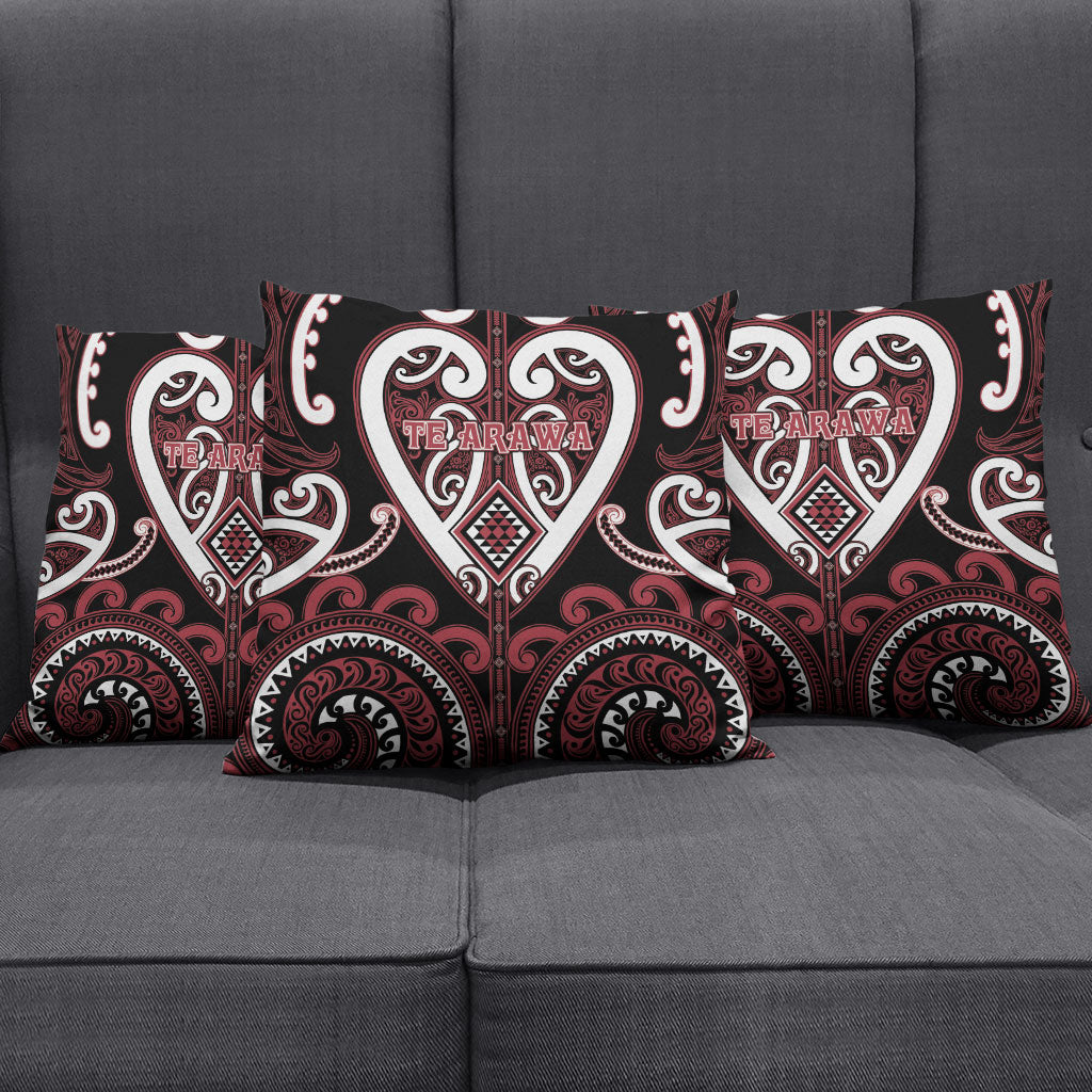 Aotearoa Te Arawa Pillow Cover Maori Tribal Pattern