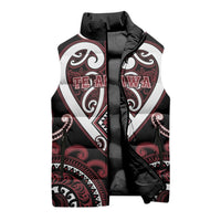Custom Aotearoa Te Arawa Sleeveless Puffer Jacket Maori Tribal Pattern