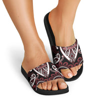Aotearoa Te Arawa Slide Sandals Maori Tribal Pattern