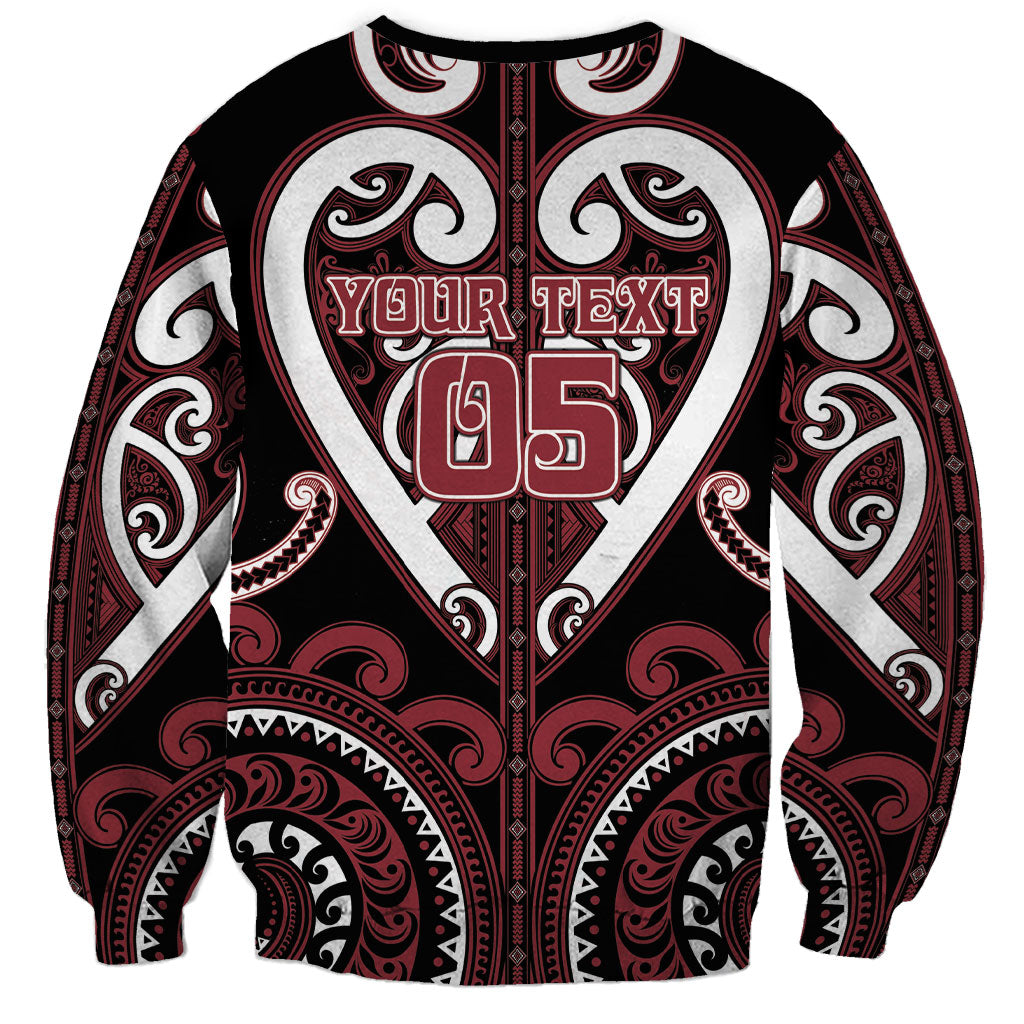 Custom Aotearoa Te Arawa Sweatshirt Maori Tribal Pattern