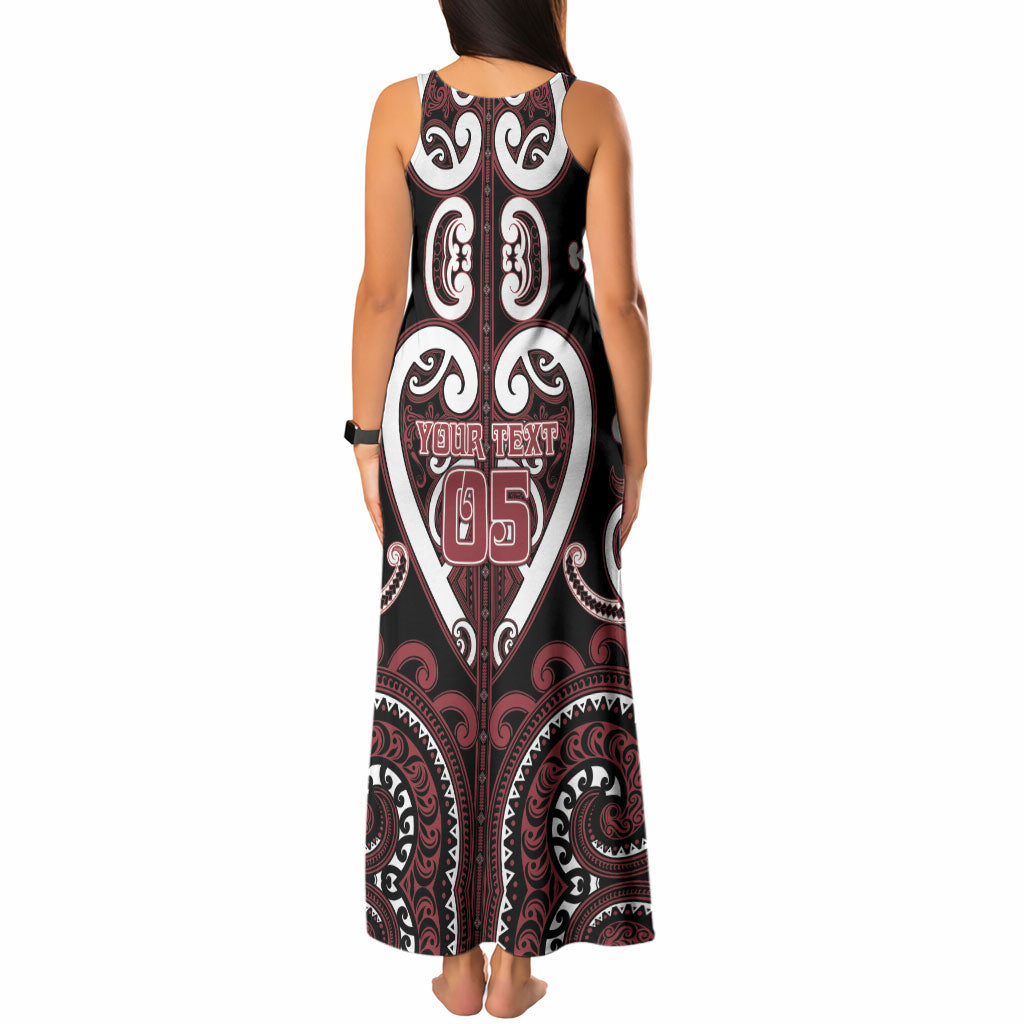Custom Aotearoa Te Arawa Tank Maxi Dress Maori Tribal Pattern