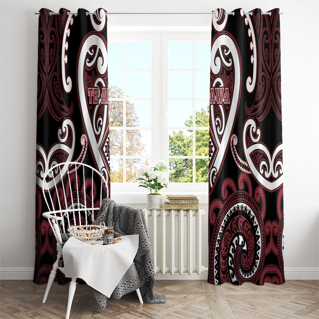 Aotearoa Te Arawa Window Curtain Maori Tribal Pattern