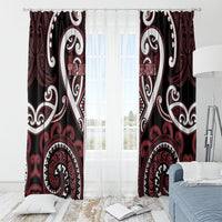 Aotearoa Te Arawa Window Curtain Maori Tribal Pattern