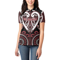 Custom Aotearoa Te Arawa Women Polo Shirt Maori Tribal Pattern