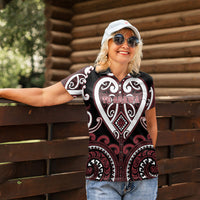 Custom Aotearoa Te Arawa Women Polo Shirt Maori Tribal Pattern