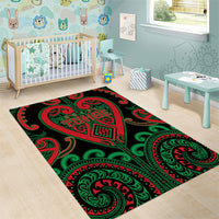 Aotearoa Ngai Tuhoe Area Rug Maori Tribal Pattern