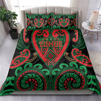 Aotearoa Ngai Tuhoe Bedding Set Maori Tribal Pattern