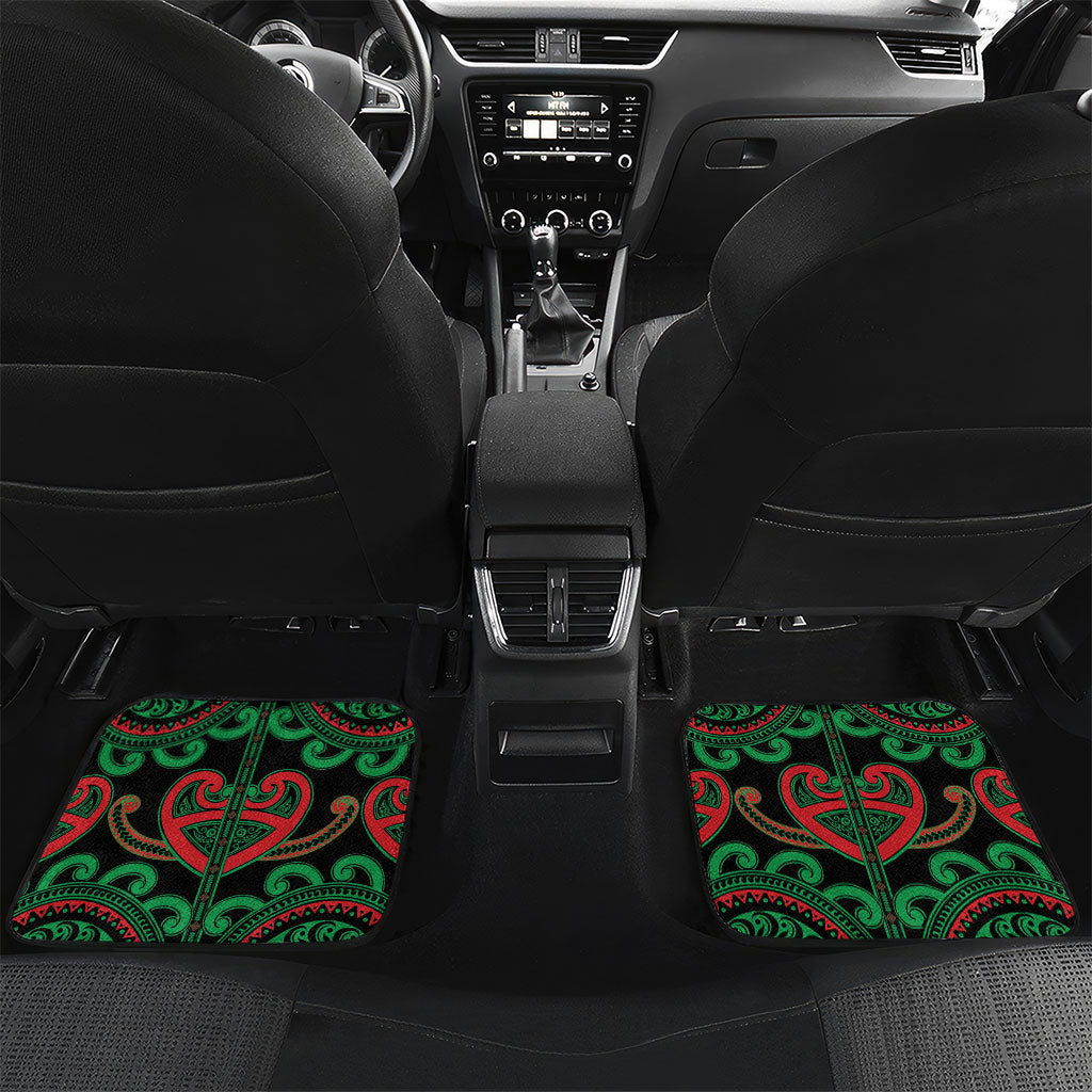 Custom Aotearoa Ngai Tuhoe Car Mats Maori Tribal Pattern
