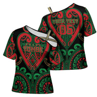 Custom Aotearoa Ngai Tuhoe Cross Shoulder Shirt Maori Tribal Pattern