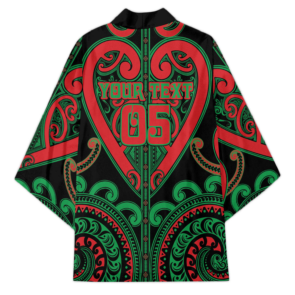 Custom Aotearoa Ngai Tuhoe Kimono Maori Tribal Pattern
