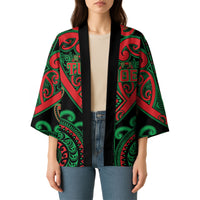 Custom Aotearoa Ngai Tuhoe Kimono Maori Tribal Pattern