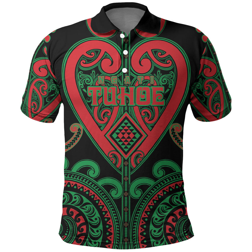 Custom Aotearoa Ngai Tuhoe Polo Shirt Maori Tribal Pattern