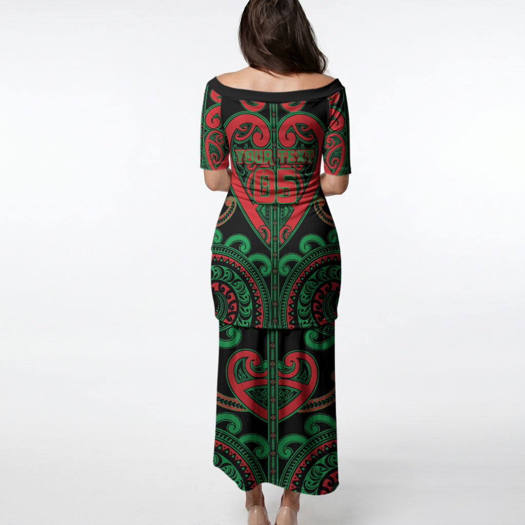Custom Aotearoa Ngai Tuhoe Puletasi Maori Tribal Pattern
