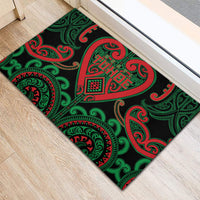 Aotearoa Ngai Tuhoe Rubber Doormat Maori Tribal Pattern