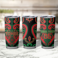 Custom Aotearoa Ngai Tuhoe Tumbler Cup Maori Tribal Pattern