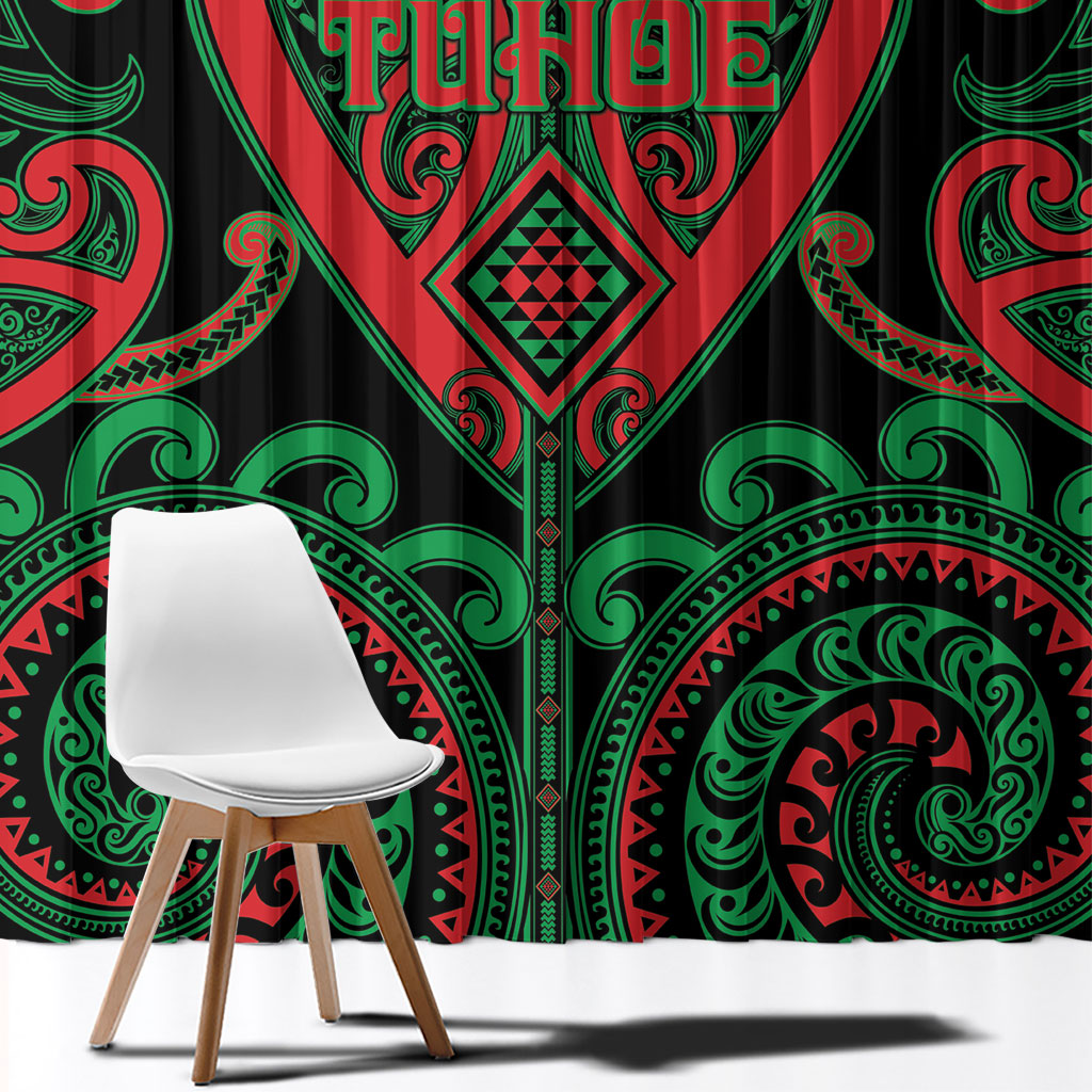 Aotearoa Ngai Tuhoe Window Curtain Maori Tribal Pattern