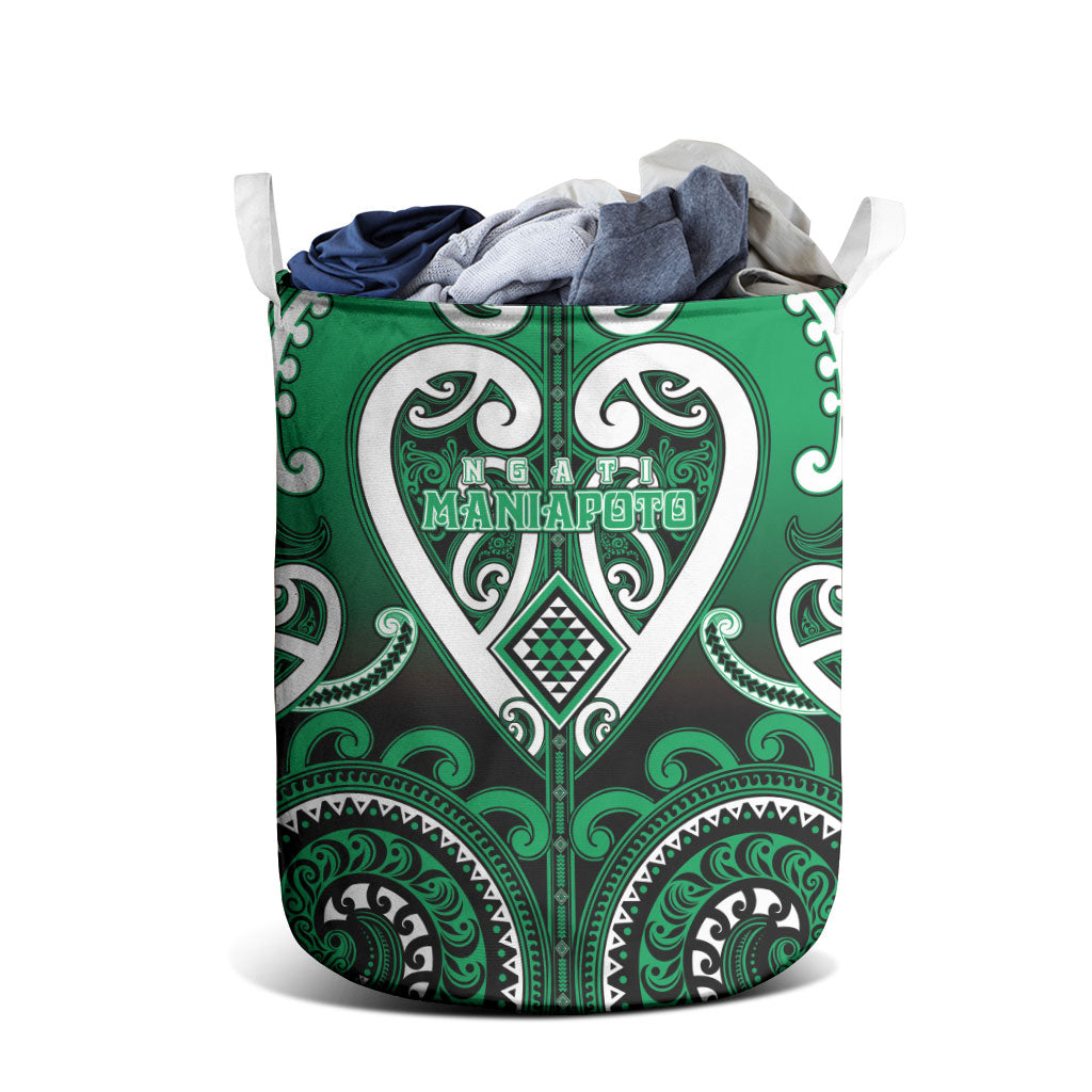 Aotearoa Ngati Maniapoto Laundry Basket Maori Tribal Pattern