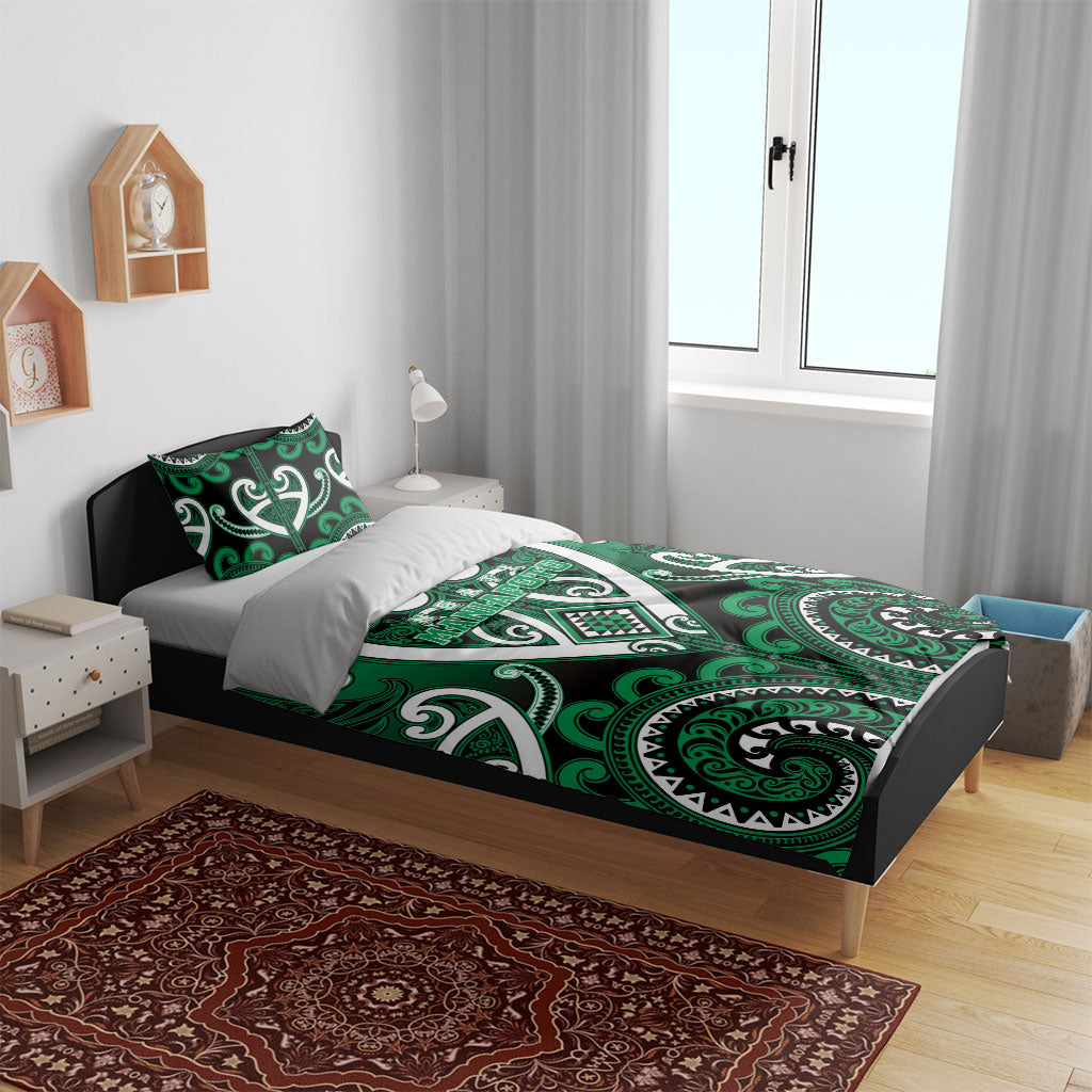 Aotearoa Ngati Maniapoto Bedding Set Maori Tribal Pattern
