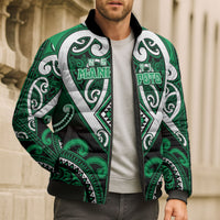 Custom Aotearoa Ngati Maniapoto Bomber Puffer Jacket Maori Tribal Pattern