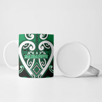 Custom Aotearoa Ngati Maniapoto Ceramic Mug Maori Tribal Pattern