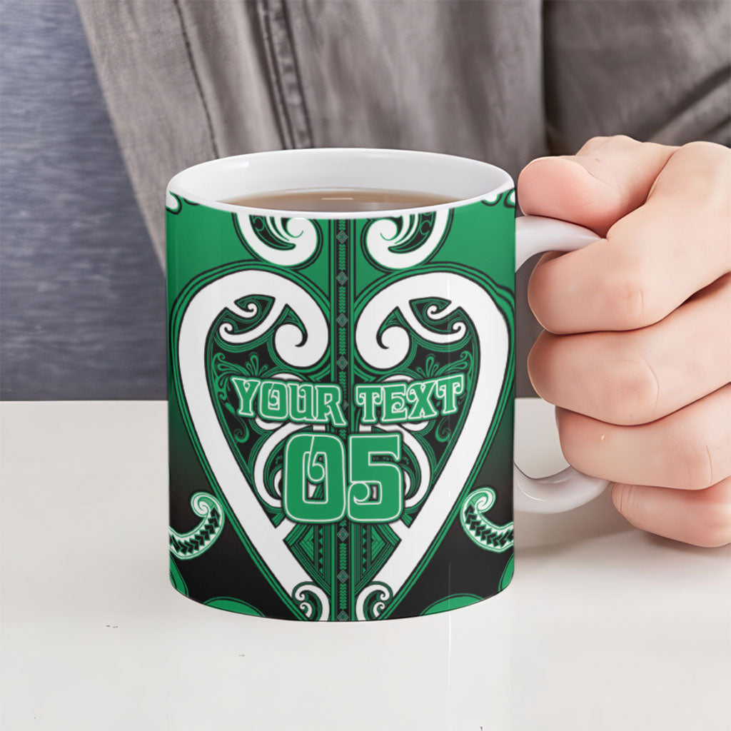 Custom Aotearoa Ngati Maniapoto Ceramic Mug Maori Tribal Pattern