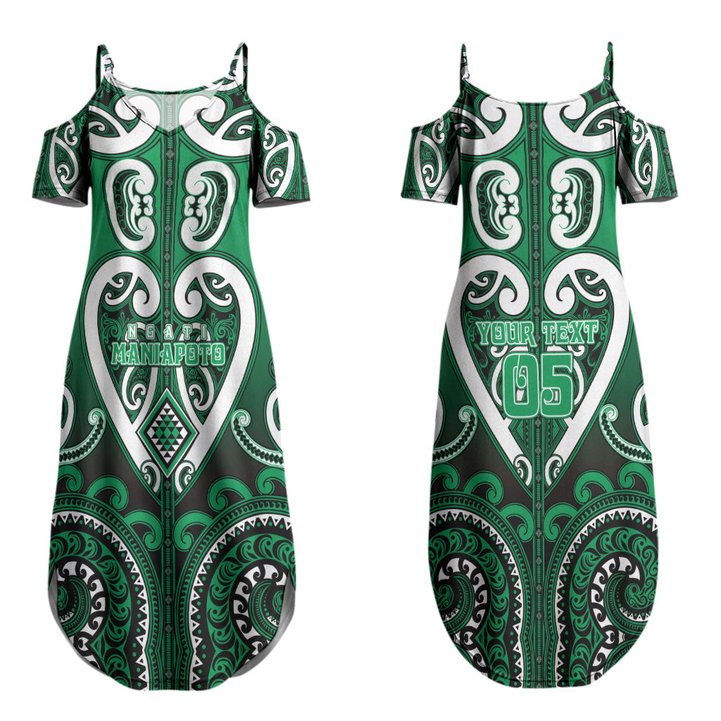 Custom Aotearoa Ngati Maniapoto Couples Matching Summer Maxi Dress and Hawaiian Shirt Maori Tribal Pattern