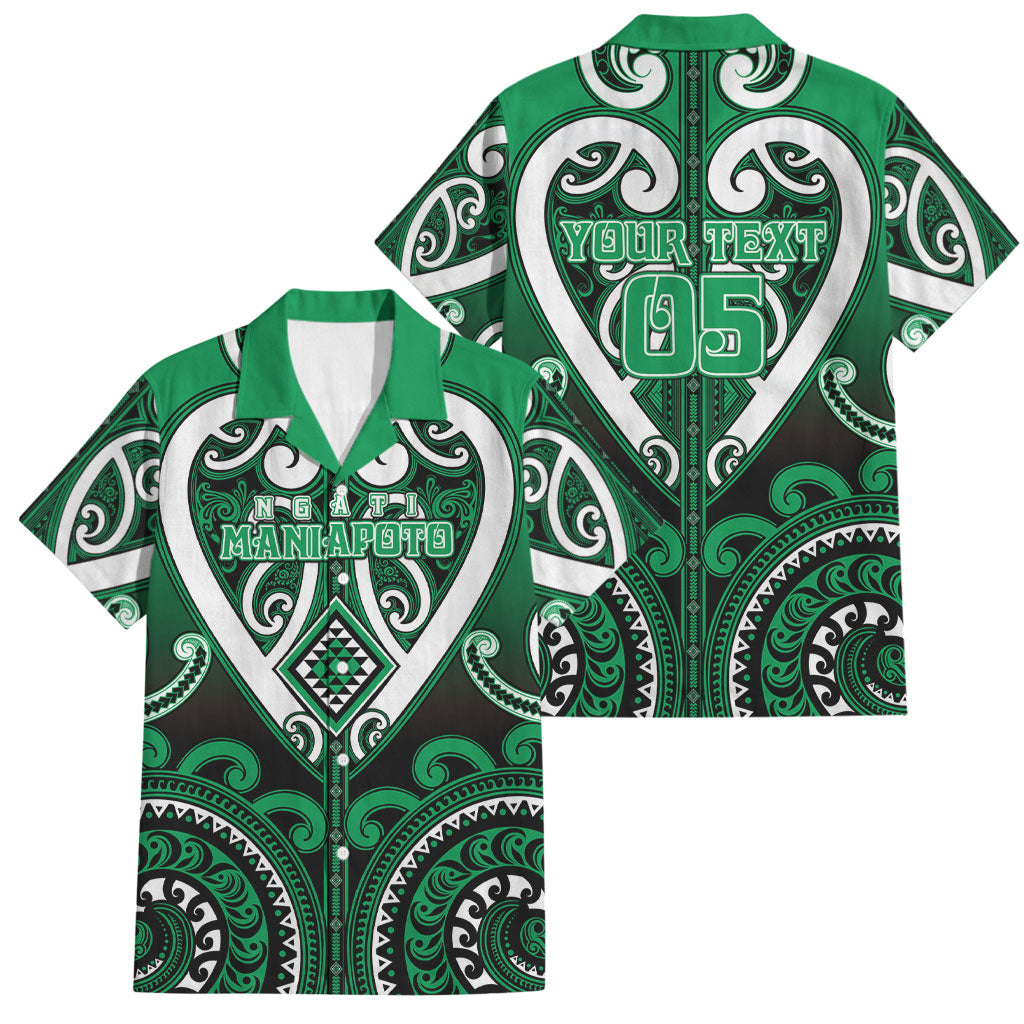 Custom Aotearoa Ngati Maniapoto Family Matching Short Sleeve Bodycon Dress and Hawaiian Shirt Maori Tribal Pattern