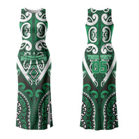 Custom Aotearoa Ngati Maniapoto Family Matching Tank Maxi Dress and Hawaiian Shirt Maori Tribal Pattern