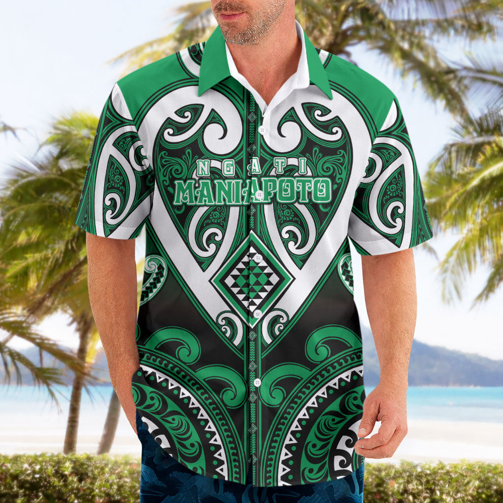 Custom Aotearoa Ngati Maniapoto Hawaiian Shirt Maori Tribal Pattern