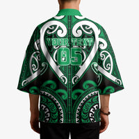 Custom Aotearoa Ngati Maniapoto Kimono Maori Tribal Pattern