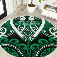 Aotearoa Ngati Maniapoto Round Carpet Maori Tribal Pattern