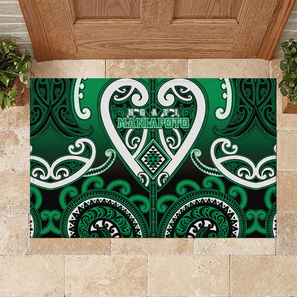 Aotearoa Ngati Maniapoto Rubber Doormat Maori Tribal Pattern